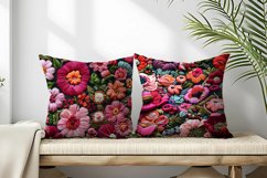 Hand Craft Embroidery - Handcrafted Wool Yarn Digital Paper Product Image 2