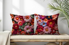 Hand Craft Embroidery - Handcrafted Wool Yarn Digital Paper Product Image 2