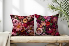 Hand Craft Embroidery - Handcrafted Wool Yarn Digital Paper Product Image 2