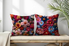 Hand Craft Embroidery - Handcrafted Wool Yarn Digital Paper Product Image 2