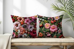 Hand Craft Embroidery - Handcrafted Wool Yarn Digital Paper Product Image 2