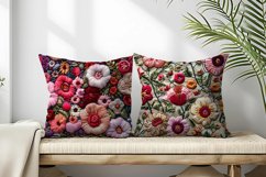 Hand Craft Embroidery - Handcrafted Wool Yarn Digital Paper Product Image 2