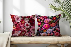 Hand Craft Embroidery - Handcrafted Wool Yarn Digital Paper Product Image 2