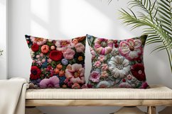 Hand Craft Embroidery - Handcrafted Wool Yarn Digital Paper Product Image 2