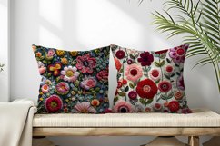 Hand Craft Embroidery - Handcrafted Wool Yarn Digital Paper Product Image 2