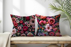 Hand Craft Embroidery - Handcrafted Wool Yarn Digital Paper Product Image 2