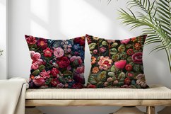 Hand Craft Embroidery - Handcrafted Wool Yarn Digital Paper Product Image 2