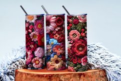 Hand Craft Embroidery - Handcrafted Wool Yarn Digital Paper Product Image 3