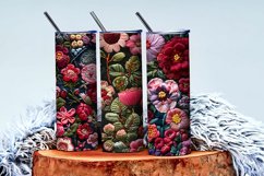 Hand Craft Embroidery - Handcrafted Wool Yarn Digital Paper Product Image 3