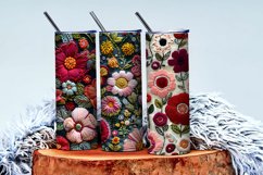 Hand Craft Embroidery - Handcrafted Wool Yarn Digital Paper Product Image 3