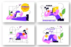 8 World Introvert Day Illustration Product Image 2