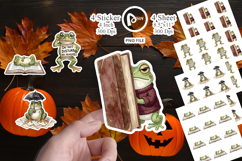 Introvert Frog Dark Academia Sticker Product Image 1