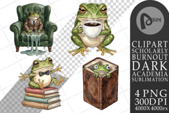 Introvert Frog Dark Academia Sublimation Product Image 1