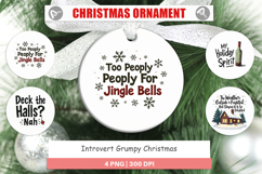 Introvert's Grumpy Christmas Ornament Product Image 1