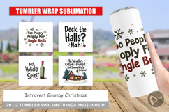 Introvert's Grumpy Christmas Tumbler Product Image 1