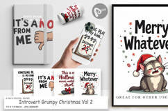 Introvert Grumpy Christmas Paper Product Image 1