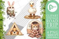 Introverted Glamping Animal Sublimation Product Image 1