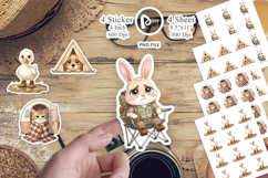 Introverted Glamping Animal Sticker Product Image 1