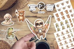Introverted Glamping Animal Sticker Product Image 1