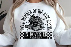 Proud Member of the Anti Social Introverted Book Club PNG Product Image 2