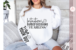 Intuition guides decisions fearless Sleeve SVG Design Product Image 3