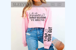 Intuition guides decisions fearless Sleeve SVG Design Product Image 1