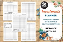 Investments Portfolio Tracker, Investor planner printable Product Image 3