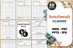 Investments Portfolio Tracker, Investor planner printable Product Image 1