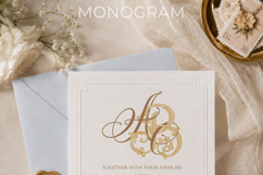 AB BA Wedding Monogram Logo | Elegant Initials Vector Product Image 8