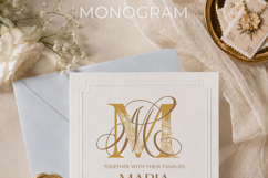 MM Wedding Monogram Logo | Elegant Initials Vector Product Image 5