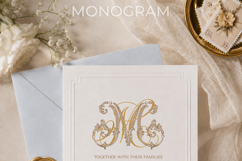 MM Wedding Monogram Logo | Elegant Initials Vector Product Image 5