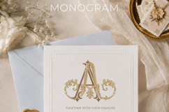 AA Wedding Monogram Logo | Elegant Initials Vector Product Image 5