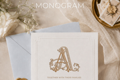 AA Wedding Monogram Logo | Elegant Initials Vector Product Image 8
