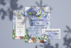 Winter bouquets watercolor clipart set Product Image 3