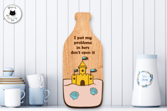 Message in a Bottle Summer Signs Laser Cut Product Image 4