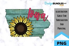 Sublimation Sunflower State - Iowa State - Sunflower Product Image 1