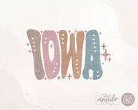 Iowa Us State Sublimation Png by Mastilo Designs