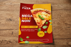 Premium Pizza Mega Sale Promotional Flyer Product Image 1