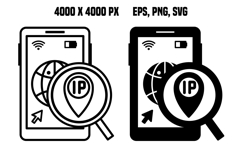 IP Address Tracking Icons Product Image 1