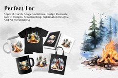 Bonfire Winter Sublimation Clipart Bundle Product Image 3