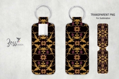 Ornate Hummingbird Lip Balm Holder Sublimation Design Product Image 2