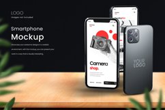 three phones on wooden table