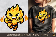 Vibrant Yellow Flames Vector Illustration Product Image 1