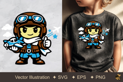 Sky Pilot Vector Illustration Product Image 1