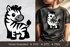 Cute Zebra Vector Illustration Product Image 1