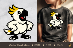 Stylized Cockatoo Vector Illustration Product Image 1