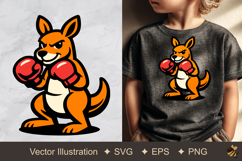 Kangaroo The Boxer Vector Illustration Product Image 1