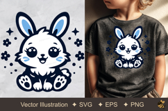 Cute Rabbit Vector Illustration Product Image 1
