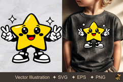 Cute Shiny Star Vector Illustration Product Image 1