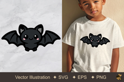 Cute Mini Bat Vector Illustration Product Image 1